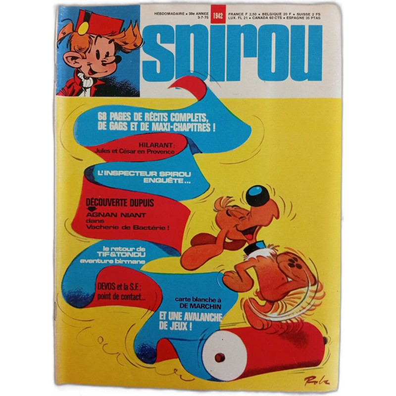 Spirou N. 1942 - Juillete 1975