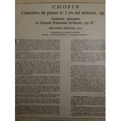 Concerto No 1 En Mi Mineur - Andante Spianato Et Grande Polonaise...