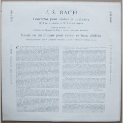 Concertos de Violon N°1 En La Mineur et N°2 En Mi Majeur