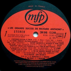 Les Grands Succès De Richard Anthony
