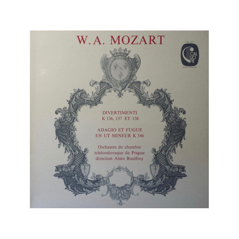 Divertimenti K 136 137 Et 138 / Adagio Et Fugue En Ut Mineur K 546