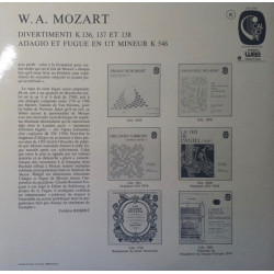 Divertimenti K 136 137 Et 138 / Adagio Et Fugue En Ut Mineur K 546