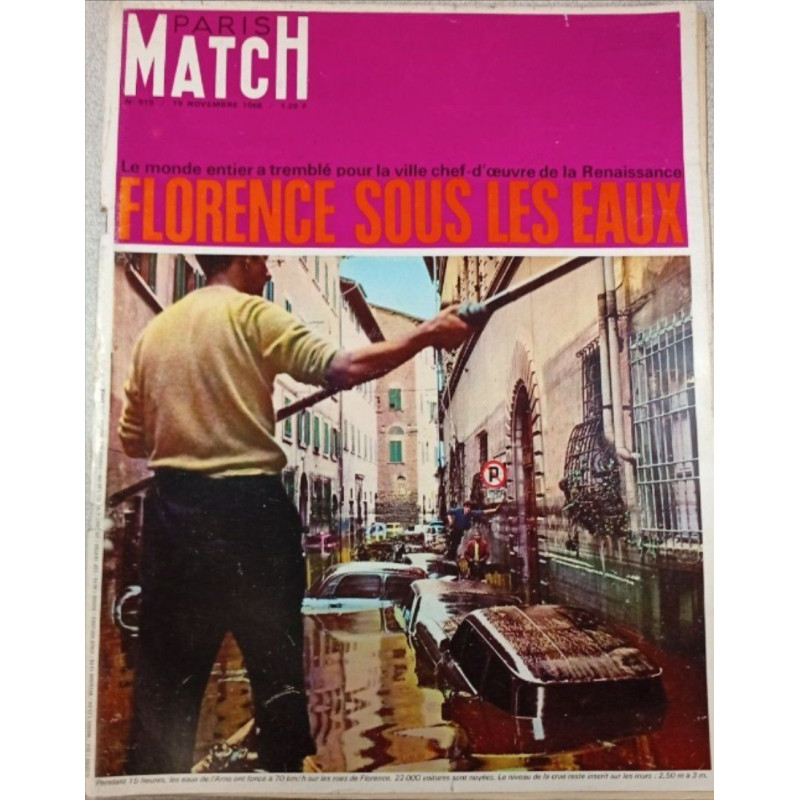 Paris Match n°919 - Florence Sous Les Eaux