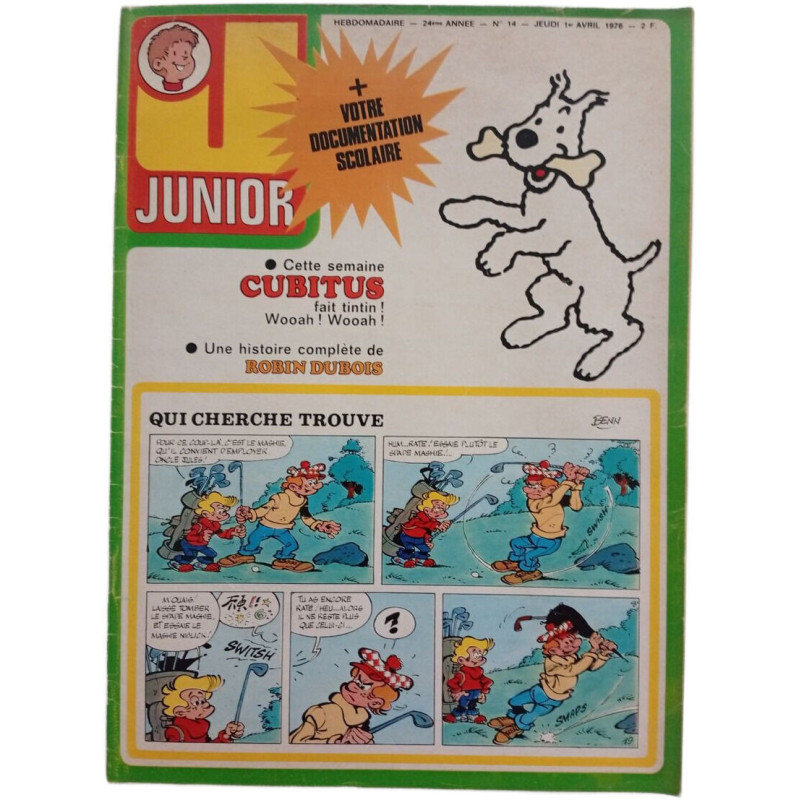 Tintin Junior N.14 - Avril 1976