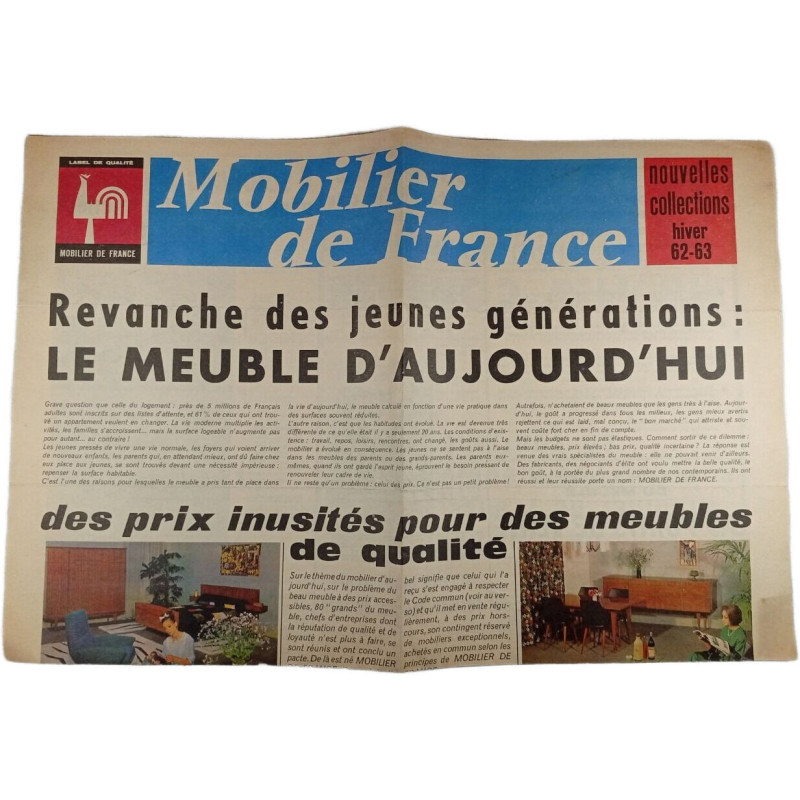 Mobilier de France - nouvelles collections hiver 62-63