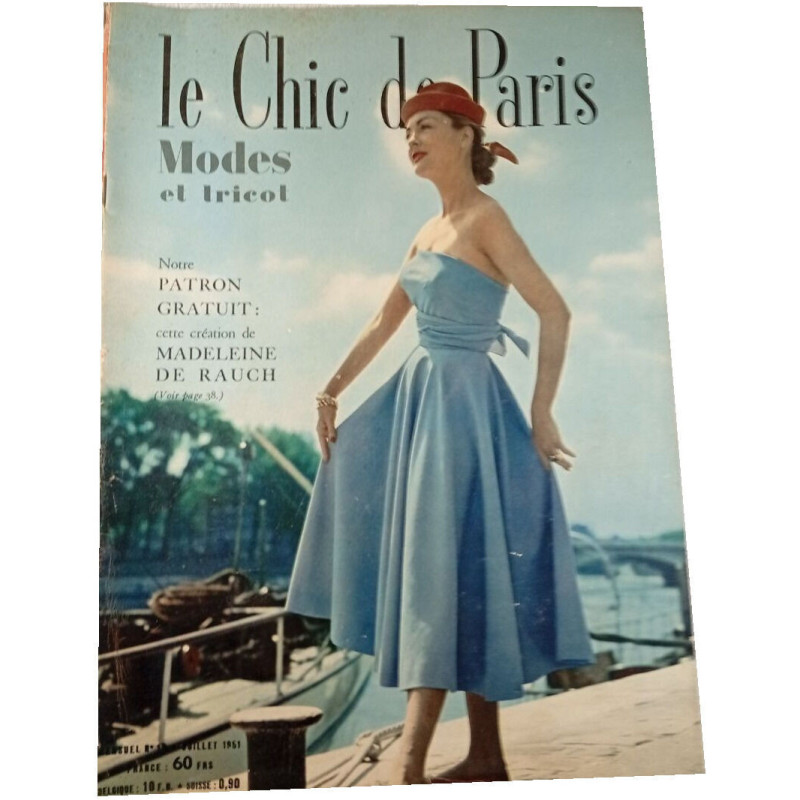 Le Chic de Paris Modes et tricot - Notre Patron Gratuit - Juillet 1951