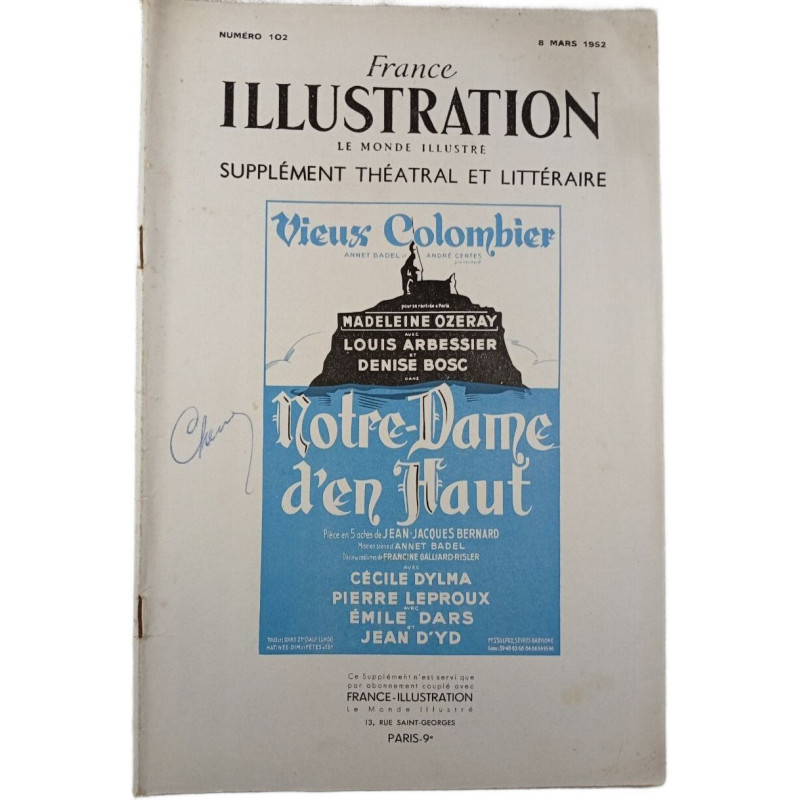 France Illustration n°102 - Vieux Colombier Notre-Dame d'en Haut