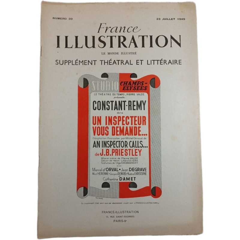 France Illustration n°39 Un Inspecteur vous demande... / An...