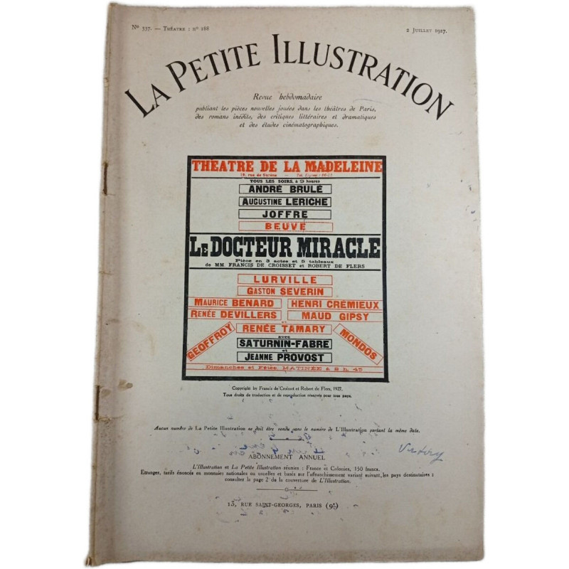 La Petite Illustration n°337