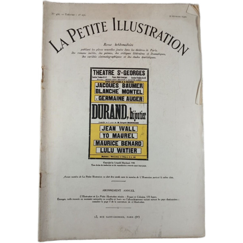 La Petite Illustration n°466