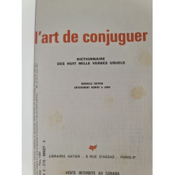 Le nouveau Bescherelle 1. L'art de conjuguer dictionnaire des 8000...