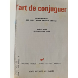 Le Nouveau Bescherelle 1. L'art de conjuguer dictionnaire des 8000...