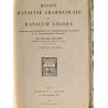 Manuel d'analyse grammaticale et logique