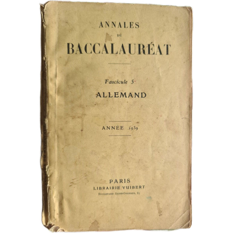 Annales du baccalauréat