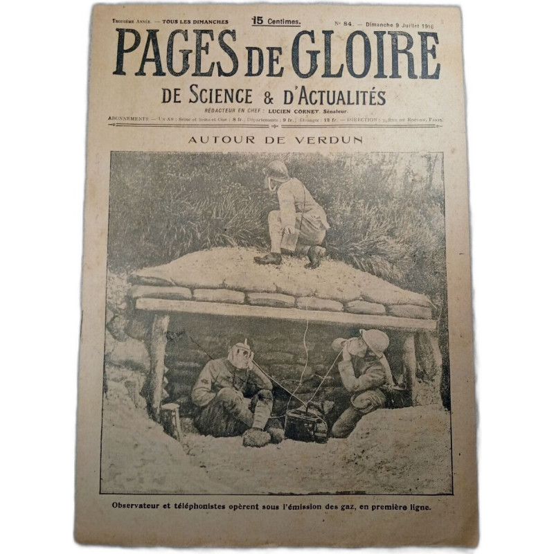 Pages de gloire n°84 de science et d'actualités