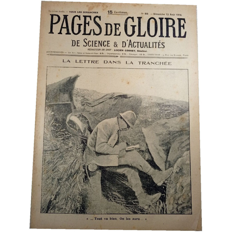 Pages de gloire n°89 de science et d'actualités