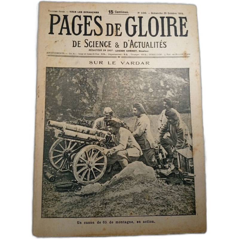 Pages de gloire n°100 de science et d'actualités