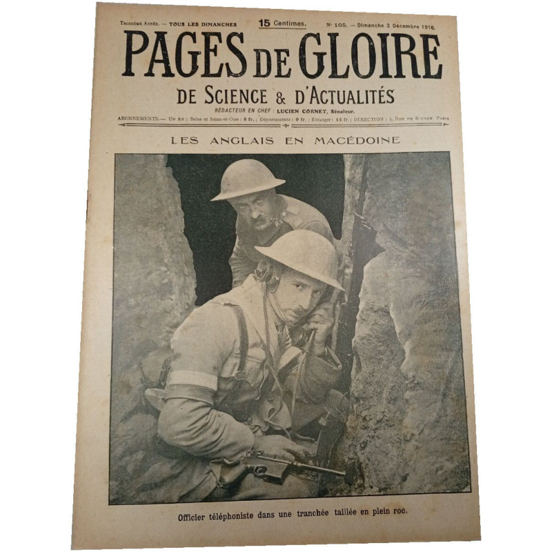 Pages de gloire n°105 de science et d'actualités