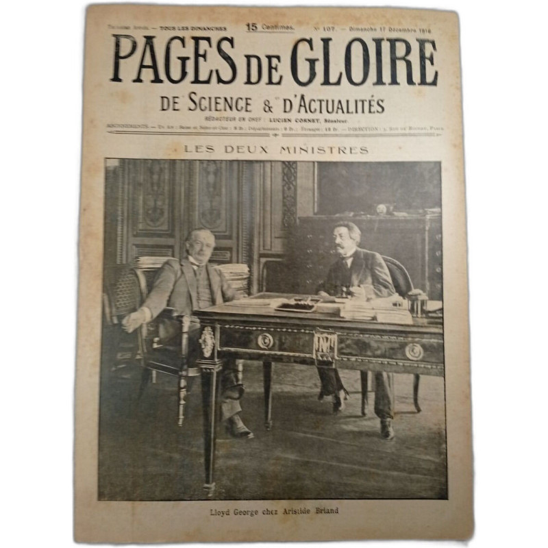 Pages de gloire n°107 de science et d'actualités