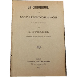 La chronique d'un notaire d'Orange