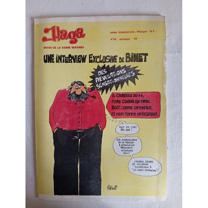 Haga - Une interview exclusive de Binet / n°36 / Automne 1978