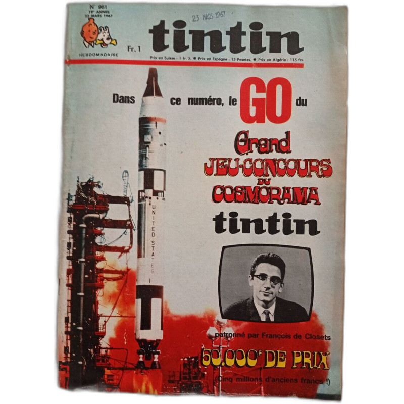 Tintin N.961 - Mars 1967