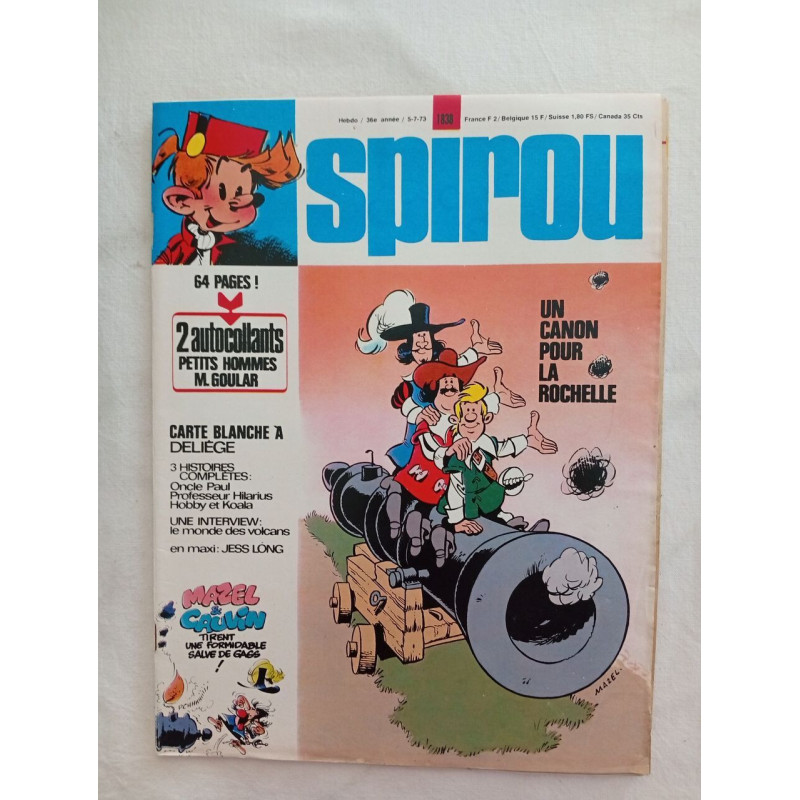 Spirou N.1838 - Juillet 1973