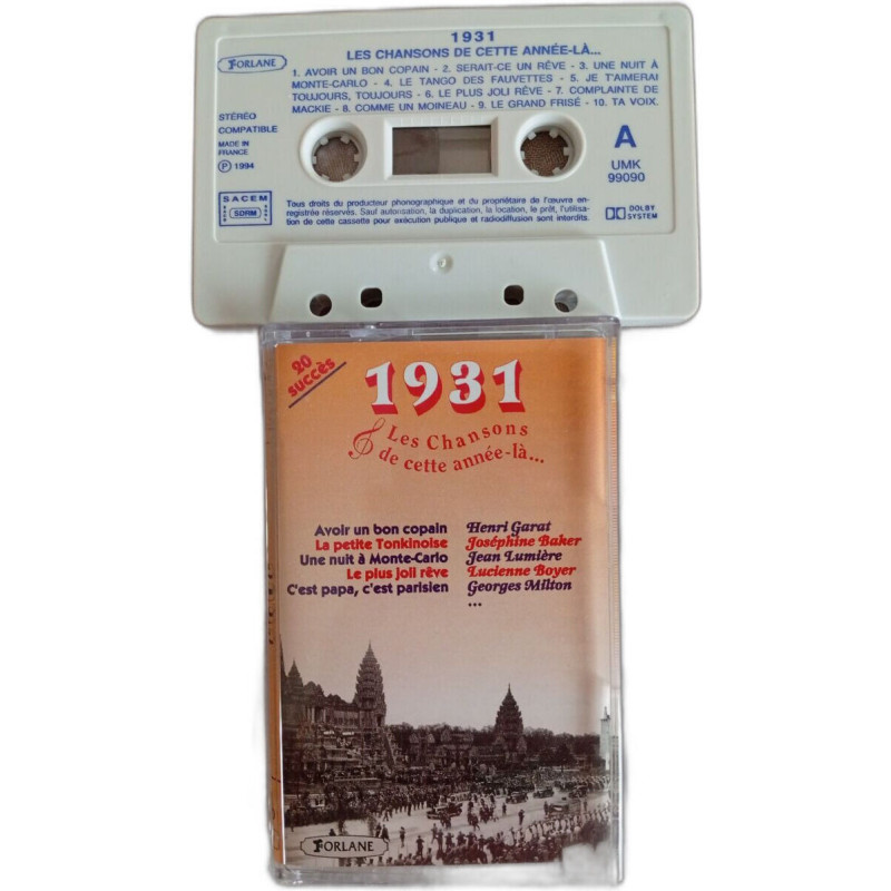 K7 Audio - 1931 Les chansons de cette année-là