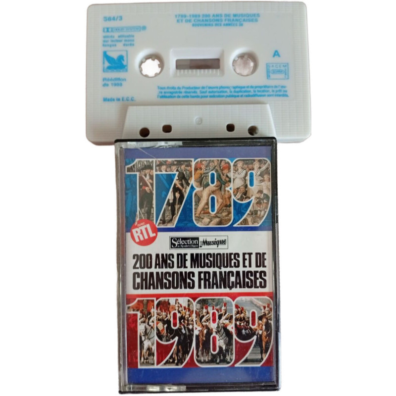 K7 Audio - 1789-1989 200 ans de musiques et de chansons françaises