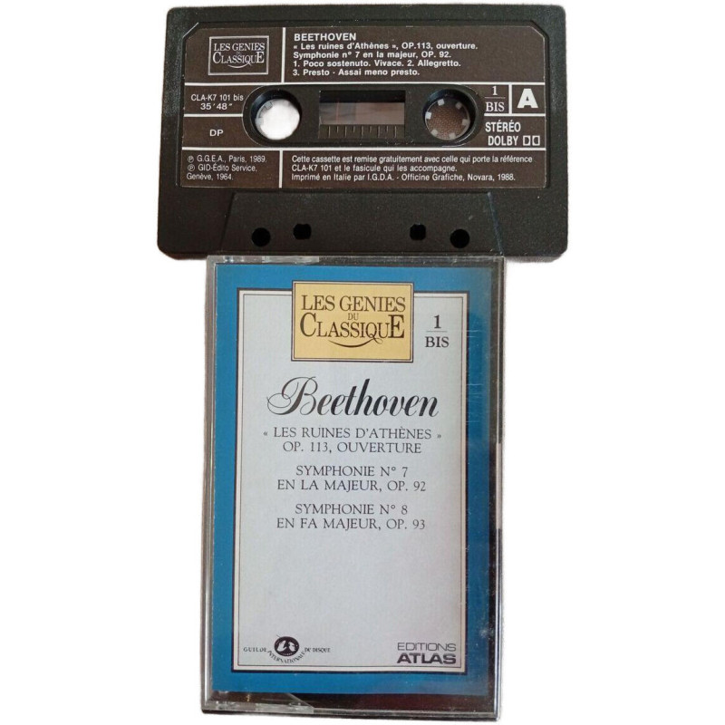 K7 Audio - Beethoven - Les ruines d'Athènes Op. 113 ouverture....