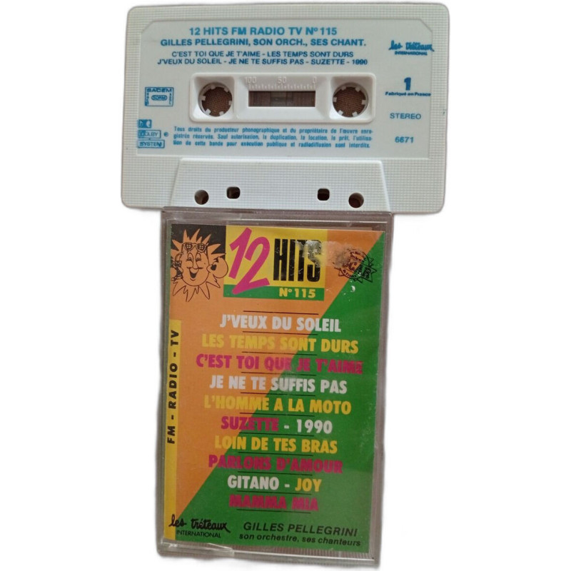 K7 Audio - 12 Hits FM Radio TV N°115
