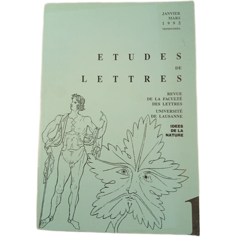 Études de lettres - janvier mars 1992