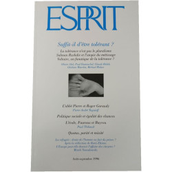 Esprit - Suffit-il d'être tolérant ? Août-Septembre 1996