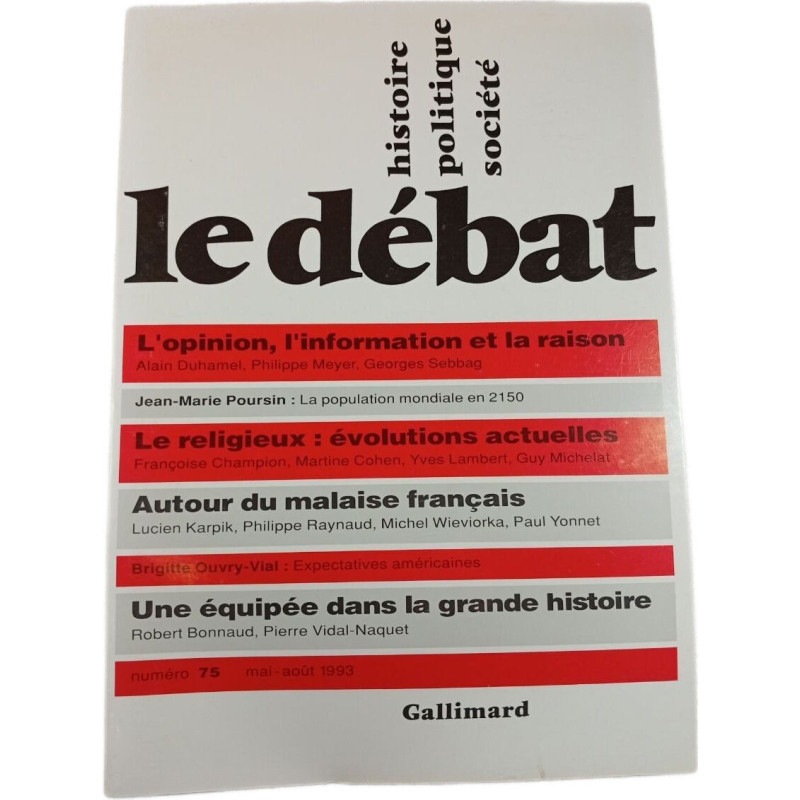 Le débat n°75