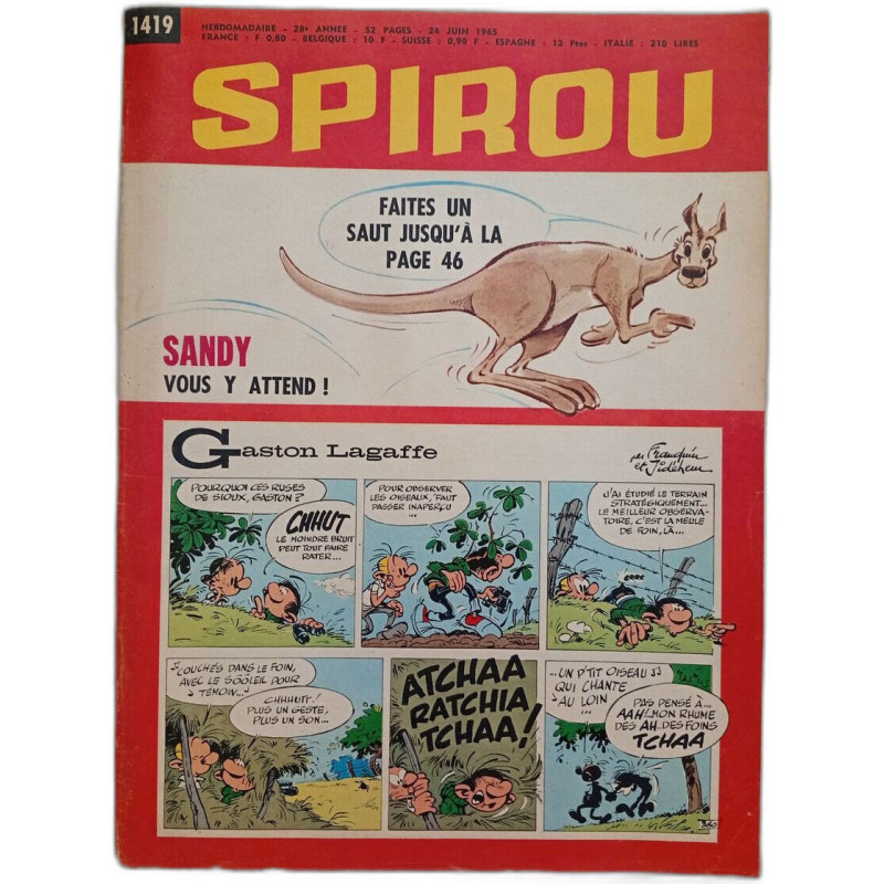 Spirou N.1419 - Juin 1965