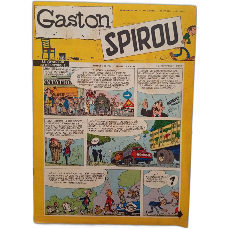 Gaston SPIROU N.1018 - Octobre 1957