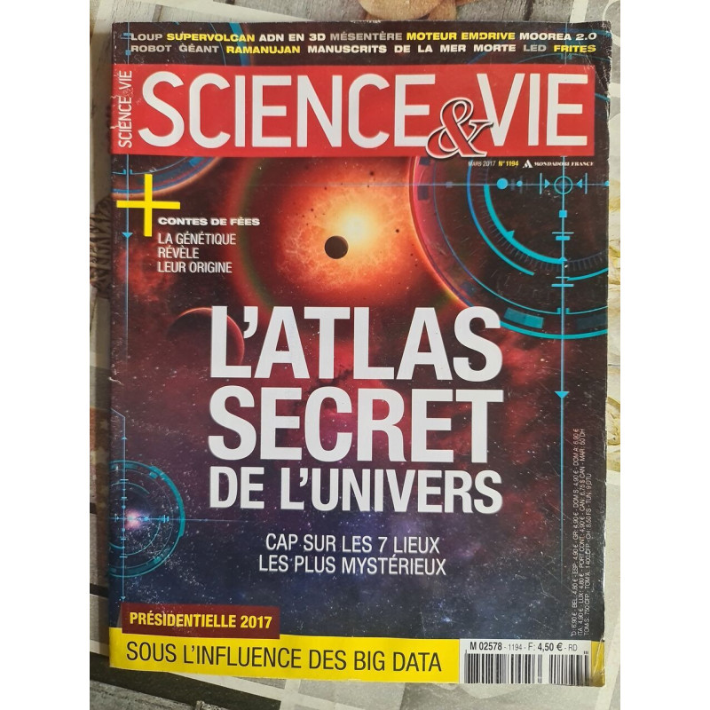 Science&vie L'Atlas secret de l'univers nº 1194 2017