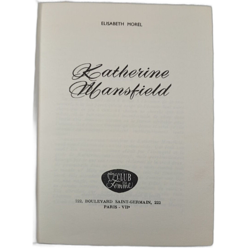 Katherine Mansfield