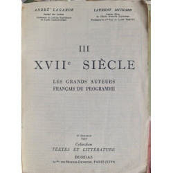 XVIIE siecle les grands auteurs français