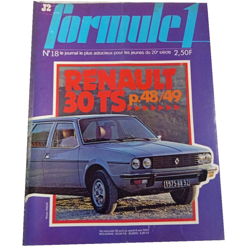 J2 Formule 1 n°18