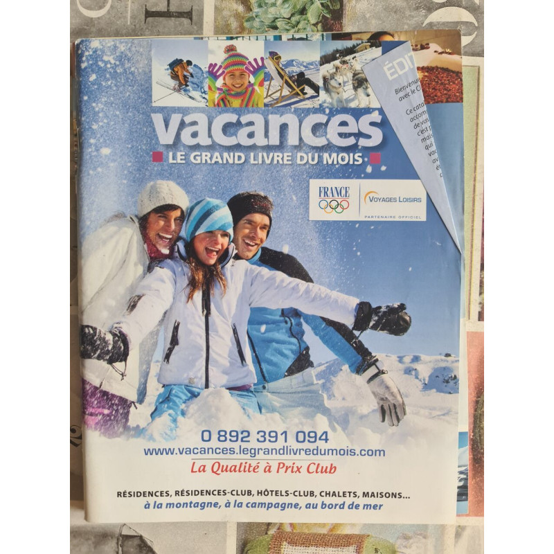 Vacances : Le grand livre du mois