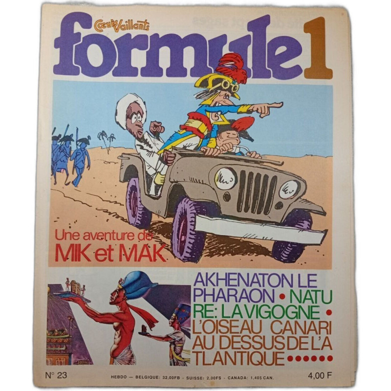 Coeurs Vaillants Formule 1 n°23