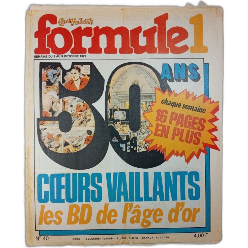 Coeurs Vaillants Formule 1 n°40
