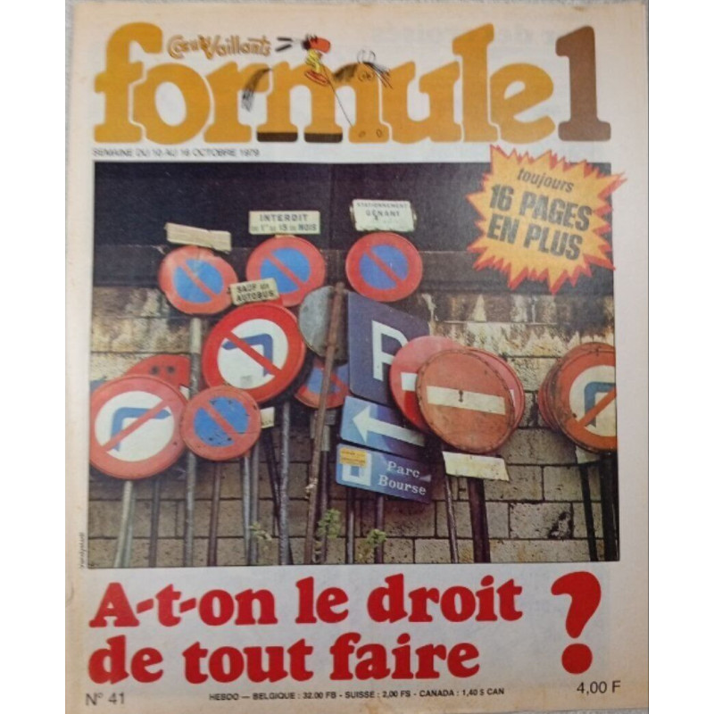 Coeurs Vaillants Formule 1 n°41