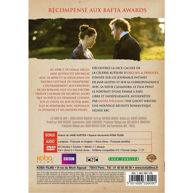 Le choix de jane [FR Import] - Neuf sous blister
