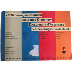 Versicherungswörterbuch Insurance Dictionary Dictionnaire...