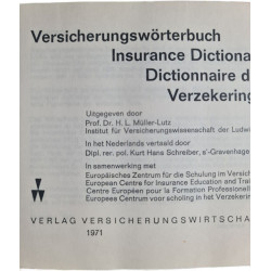 Versicherungswörterbuch Insurance Dictionary Dictionnaire...