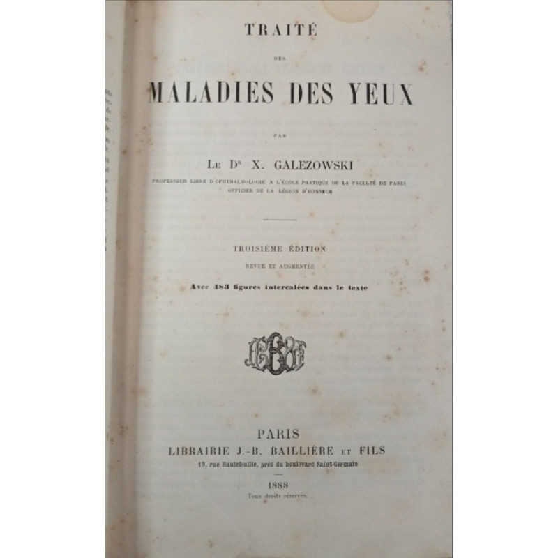 Traité des maladies des yeux