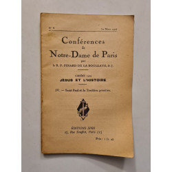 Conférences de Notre-Dame de Paris IV-Saint Paul et la tradition...