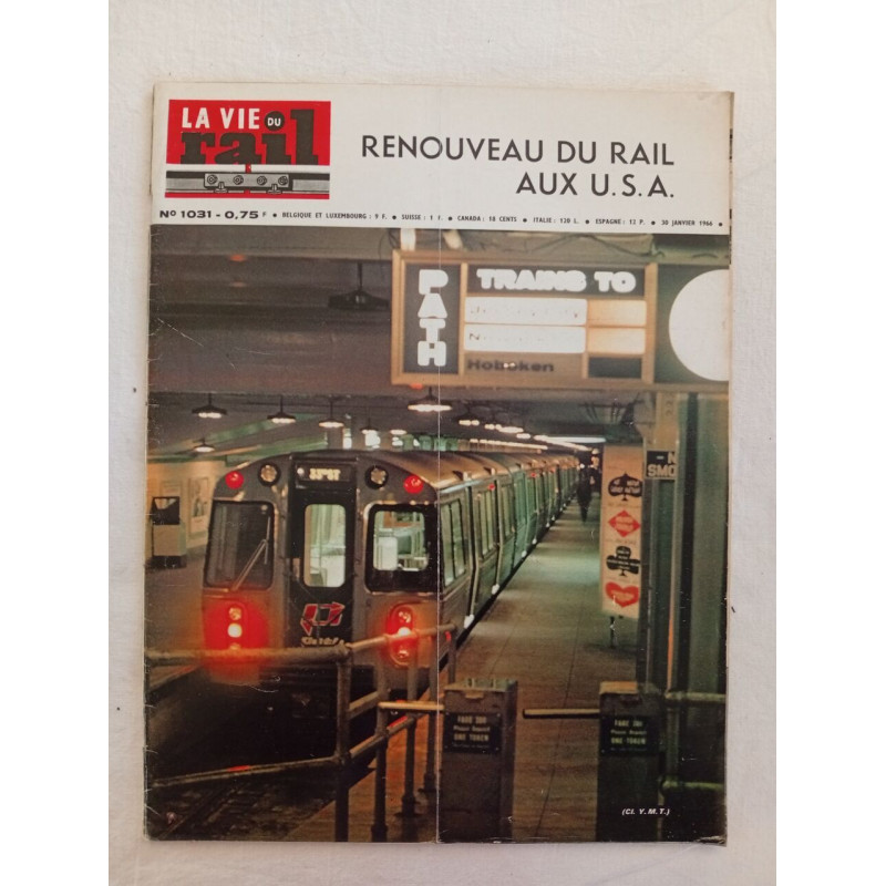 La vie du rail N. 1031 - janvier 1966